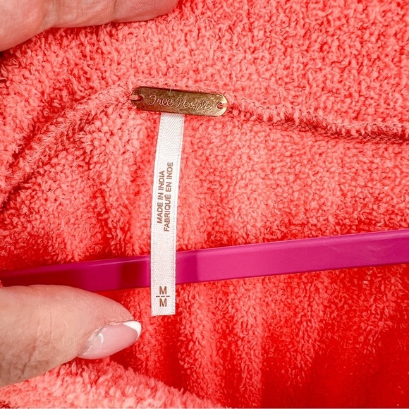 Free People Women's Cabin Fever Ribbed Sweater Coral - Picture 2 of 4